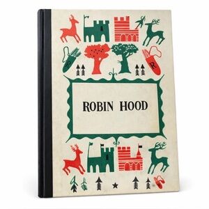 Vintage 1950s Robin Hood Howard Pyle Junior Deluxe Editions HC Illustrated